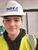 Ben Palmer - on site at HPPH to create social media content Ben Palmer in a high vis and hard hat