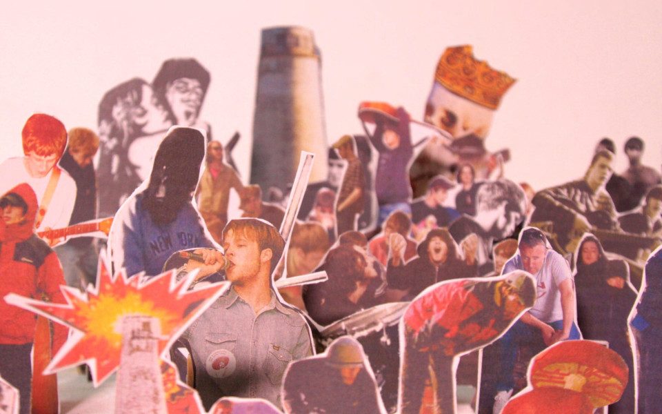 The Coral The Coral paper photo collage of their career