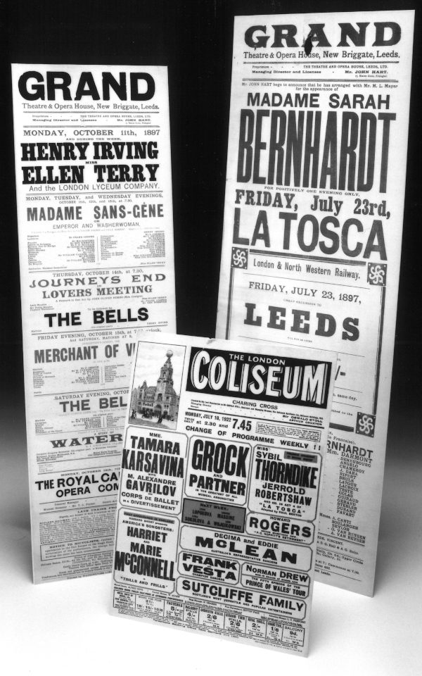 Waddingtons Playbills printed for Leeds theatres
