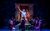 School of Rock Jake Sharp playing Dewey Finn standing on a bed with a guitar surrounded by kids kneeling around him