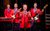Jersey Boys The cast of Jersey Boys in their iconic red suits