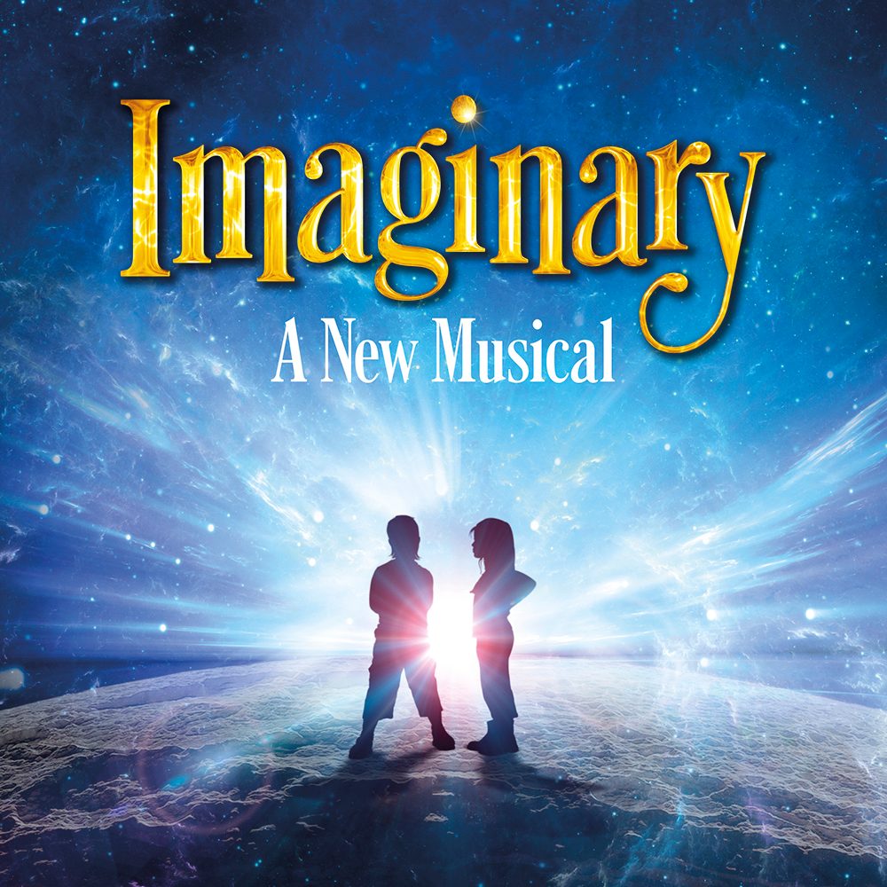 Imaginary - A New Musical poster, with silhouettes of two young people