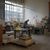 Inside the Workshop Inside the Workshop with machinery and tiling being worked on
