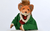 Basil Brush Standard Basil Brush in a green jacket and red cravat