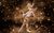 Northern Ballet Great Gatsby A man in white holding up a woman in white in a ballet pose with a sparkling background