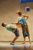 MAMMA MIA! A woman leaning over a man bending backwards