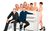 Calendar Girls the Musical The 2018 cast of Calendar Girls the Musical are standing nude around a white piano. Gary Barlow and Tim Firth sitting on the piano bench.