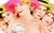 Calendar Girls: the Film The film cast for Calendar Girls posing nude. Helen Mirren, Julie Walters, Linda Basset, Annette Crosbie, Celia Imrie, and Penelope Wilton. Helen holds a cup of tea and all the women have colourful hats on.