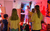Imaginary Settings Children are un the learning suite under red lights, they are creating different shapes with their bodies.