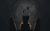 Dziady In a shadowy room, three figures gather around a fire and look up to items floating in the smoke.