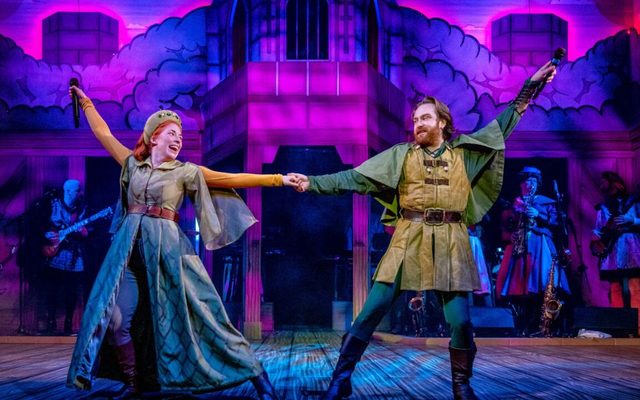 Lucy Keirl (Maid Marian) and Samuel Pope (Robin Hood) Lucy Keirl (Maid Marian) and Samuel Pope (Robin Hood) dance together in Robin Hood. Credit Ant Robling