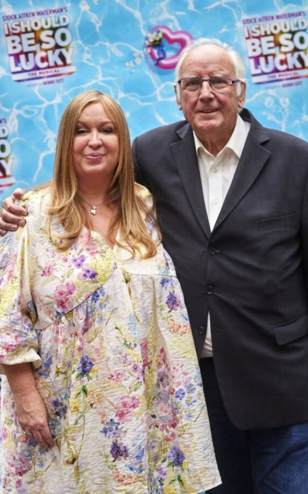 Debbie Isitt and Pete Waterman at the press day for I Should Be So Lucky.