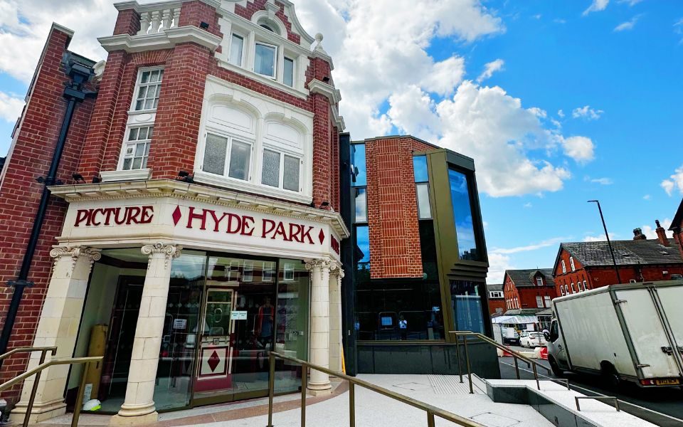 The outside of Hyde Park Picture House.