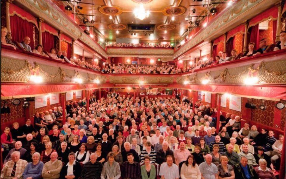 A full auditorium at City Varieties Music Hall