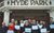 Memory Matinee volunteers A group of 12 volunteers outside Hyde Park Picture House holding up 'I'm a dementia friend' signs.