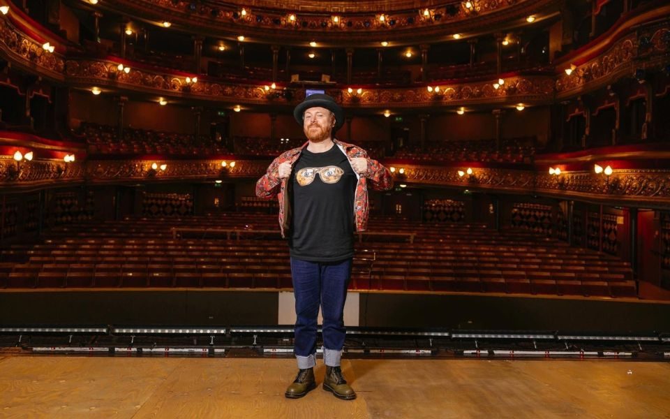 Leigh Francis on stage at Leeds Grand Theatre