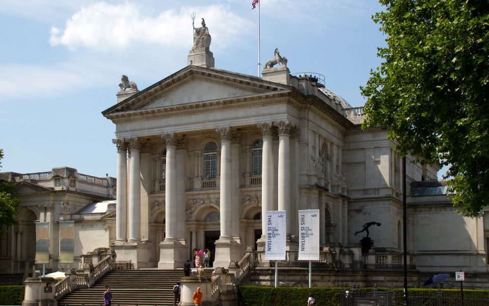 The exterior to Tate gallery in London