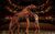War Horse at Leeds Grand Theatre Albert and Joey posing together with the auditorium of Leeds Grand Theatre in the background, Joey jumping onto his hind legs